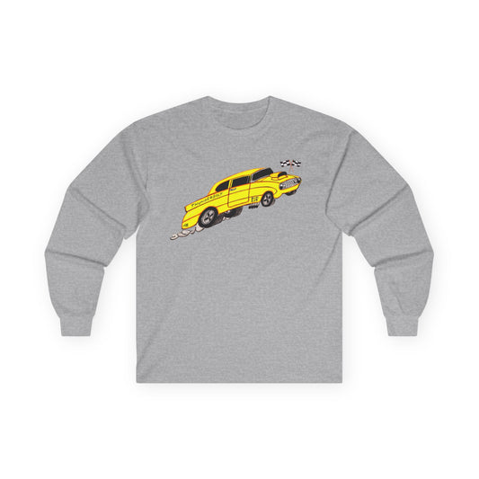 Yellow Ford Thunderbolt Softstyle Long Sleeve Tee