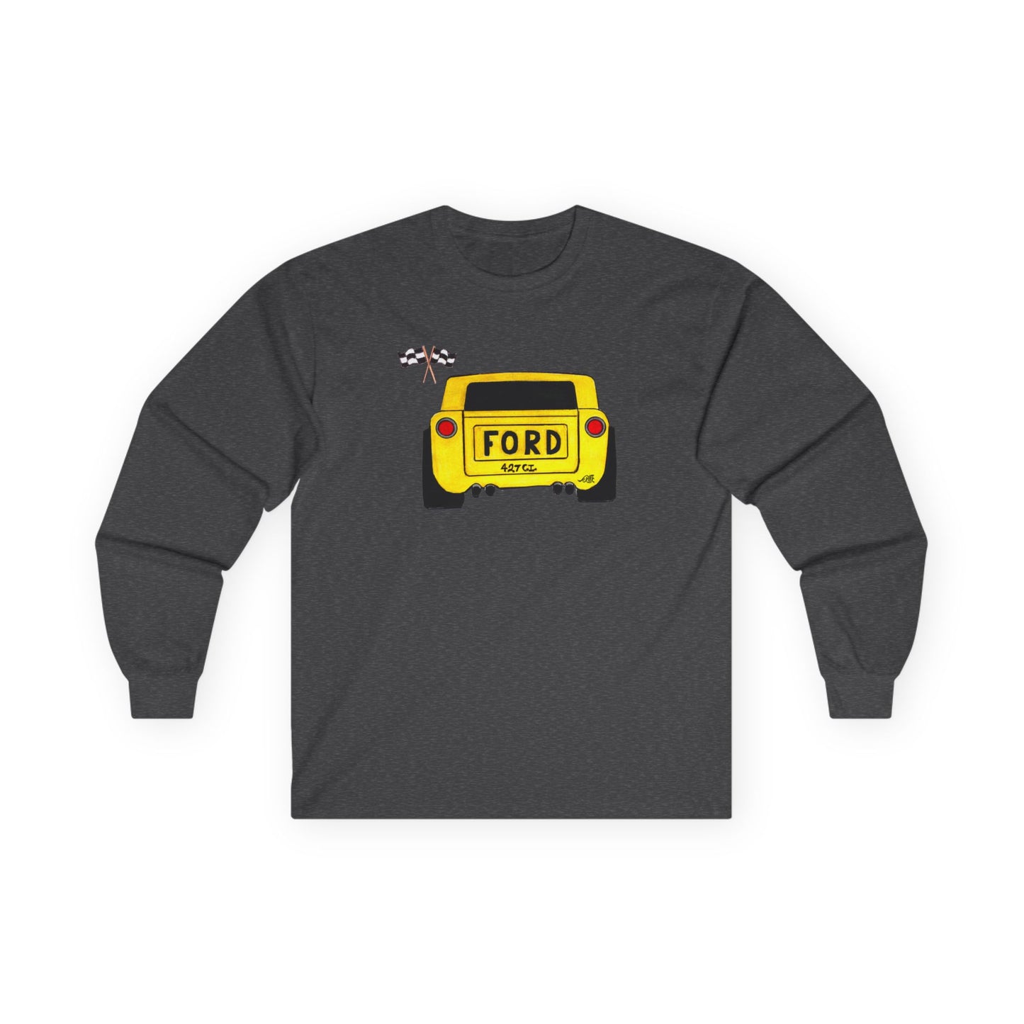 Yellow Ford Softstyle Long Sleeve Tee