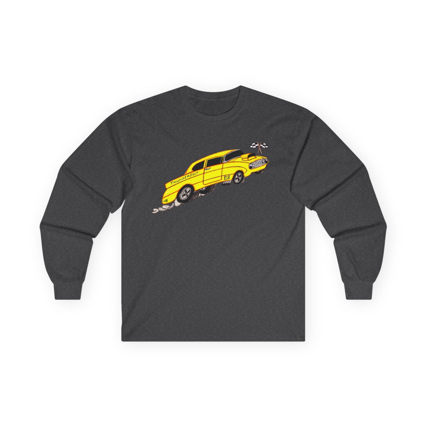 Yellow Ford Thunderbolt Softstyle Long Sleeve Tee