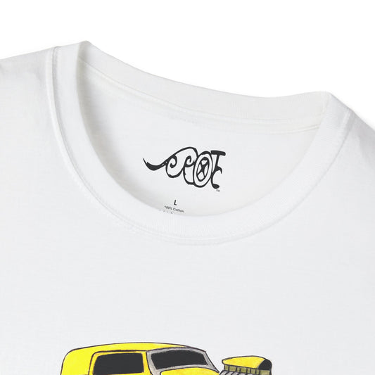 Yellow Hot Rod Softstyle Tee