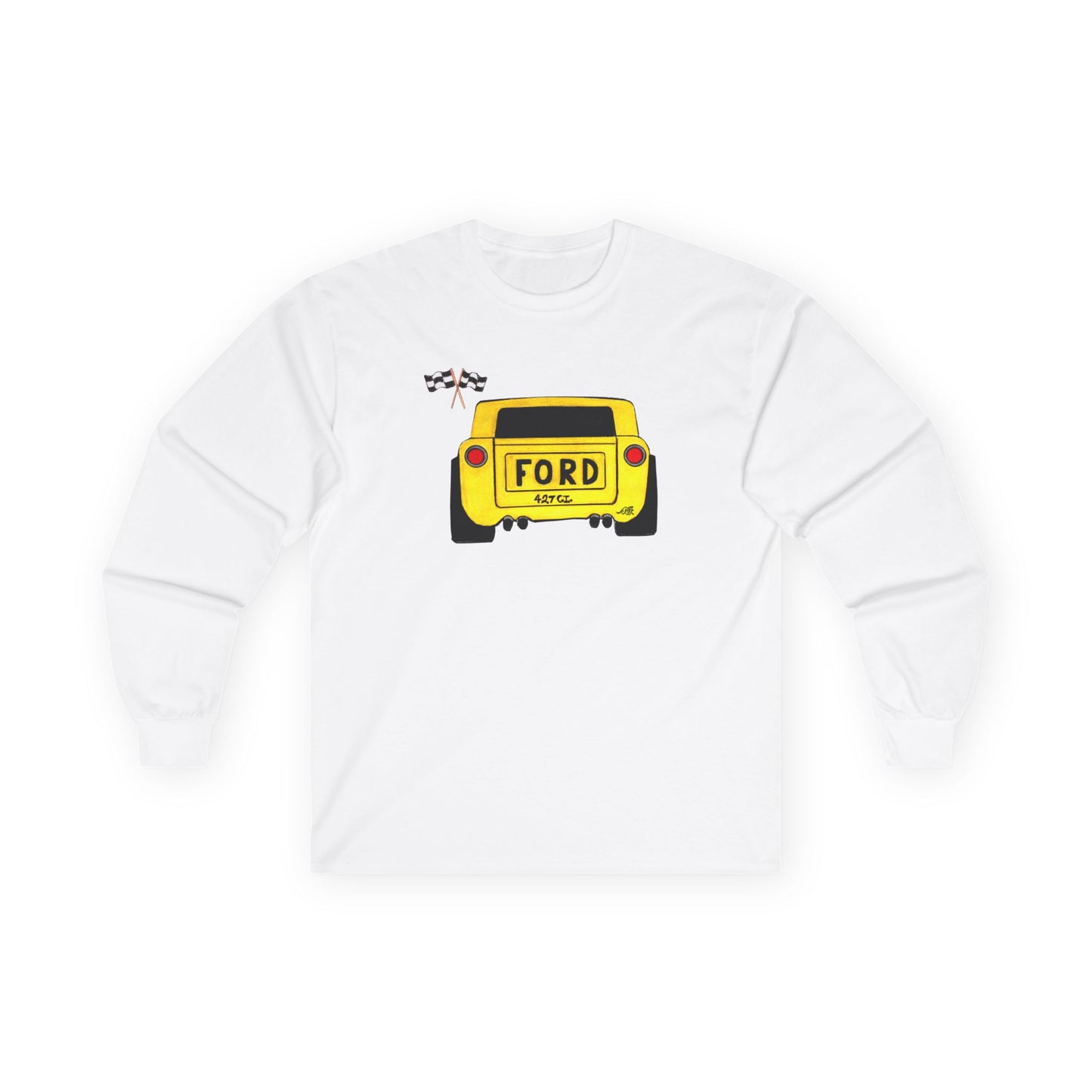 Yellow Ford Softstyle Long Sleeve Tee