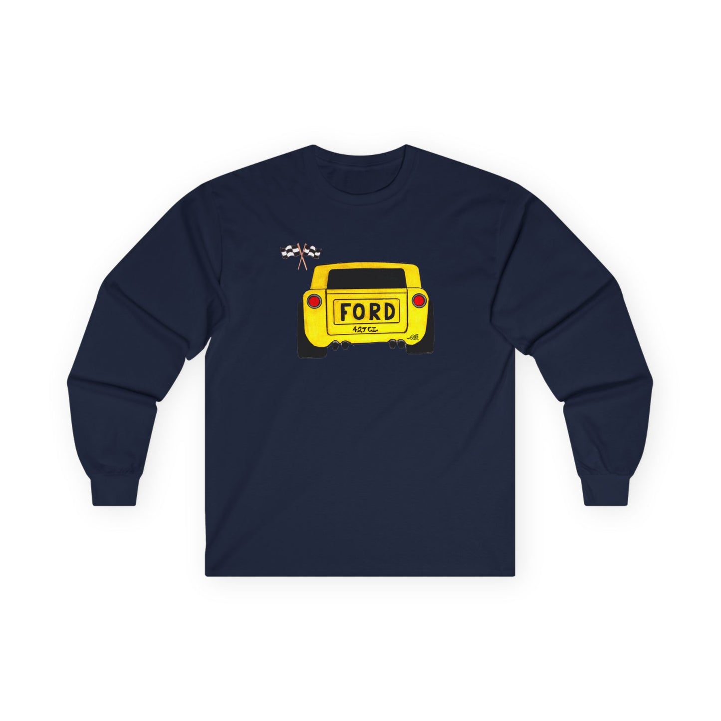 Yellow Ford Softstyle Long Sleeve Tee