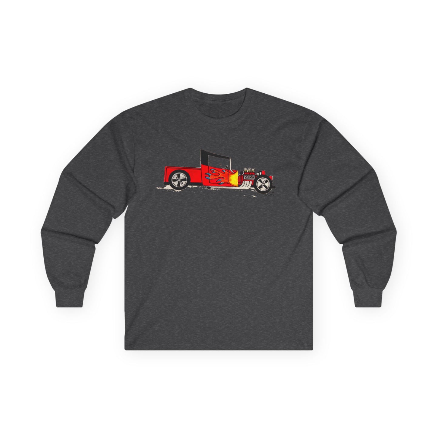 Flamin’ Hot Rod Softstyle Long Sleeve Tee