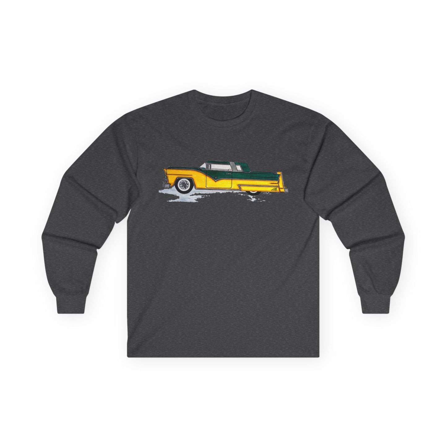 Green and Gold Cruiser Softstyle Long Sleeve Tee