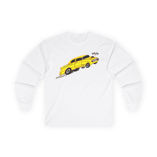 Yellow Ford Thunderbolt Softstyle Long Sleeve Tee