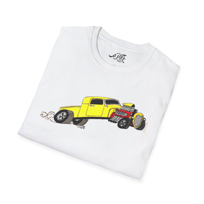 Yellow Hot Rod Softstyle Tee