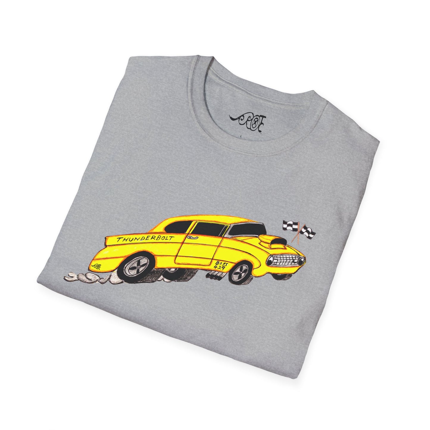 Yellow Ford Thunderbolt Softstyle Tee