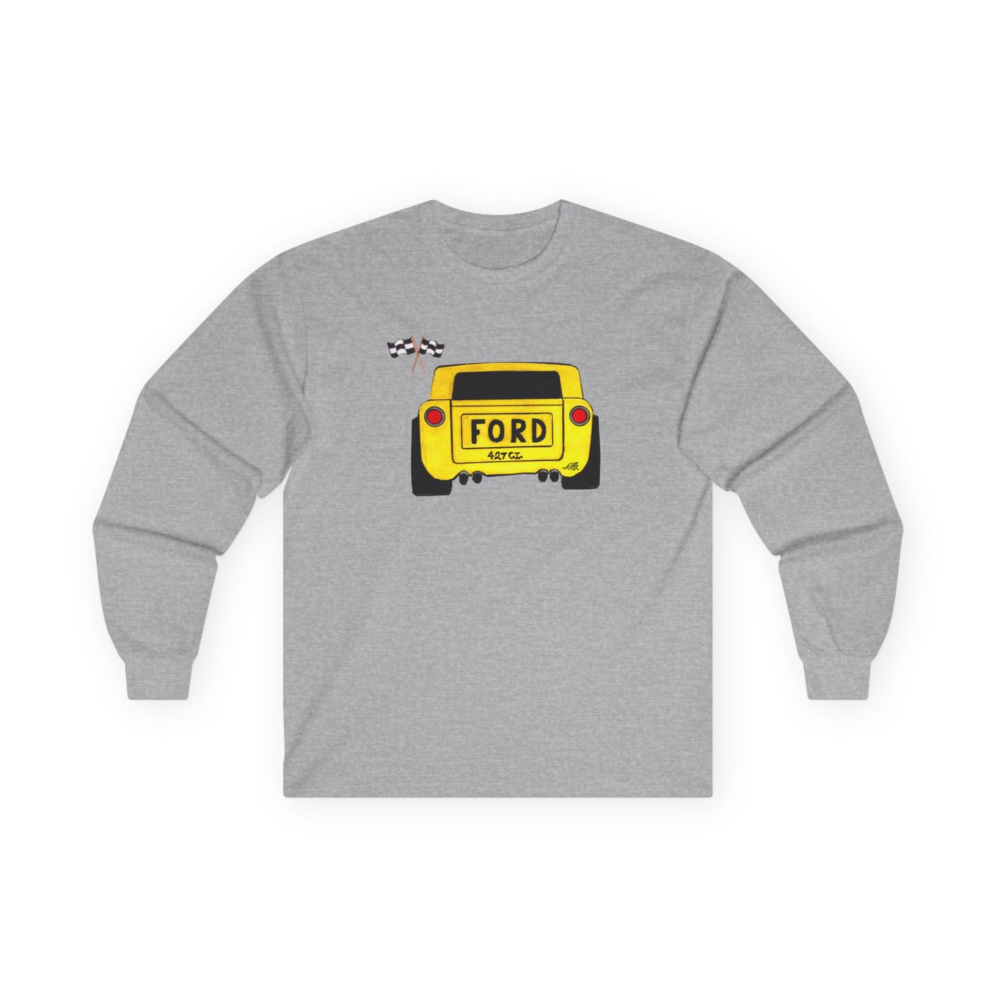 Yellow Ford Softstyle Long Sleeve Tee